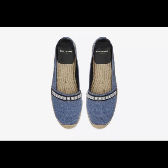 SAINT LAURENT STUDDED ESPADRILLE - Picture 2 of 3
